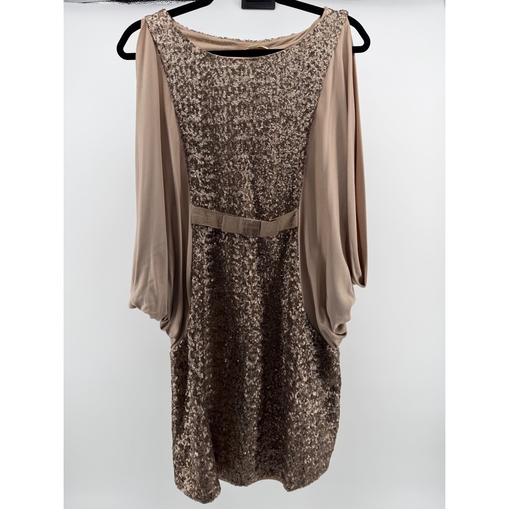 Erin Fetherston Dress 6 Champagne Sequin Cocktail Party Dress